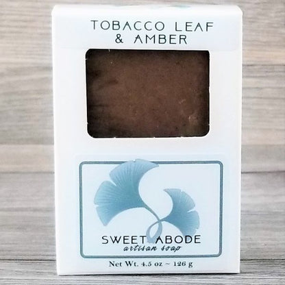 Tobacco Leaf & Amber Artisan Soap
